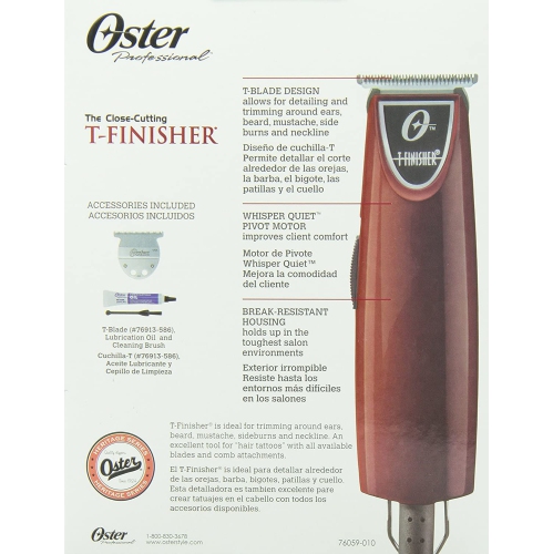 Oster Professional T-Finisher T-Blade Tondeuse à cheveux #76059-010