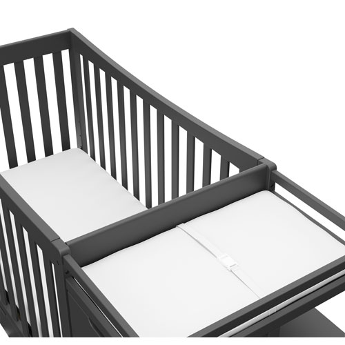 Graco Remi 4 in 1 Convertible Crib with Changing Table Grey Best Buy Canada