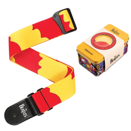 PLANET WAVES  Submarine 50Th Anniversary Guitar Strap With Tin - Paul In Yellow