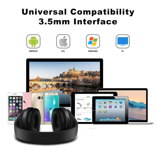 Wireless Headphones Bluetooth 5.0 Over Ear with Mic,Wired FM Radio&Micro SD/TF Card Supported,Hi-Fi Stereo &Comfortable