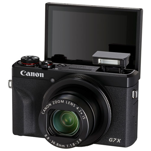 Canon PowerShot G7 X Mark III Wi-Fi 20.1MP 4.2x Optical Zoom Digital Camera  - Black