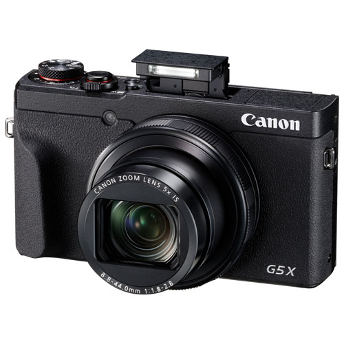 Canon PowerShot G5 X Mark II Wi-Fi 20.1MP 5x Optical Zoom Digital Camera - Black
