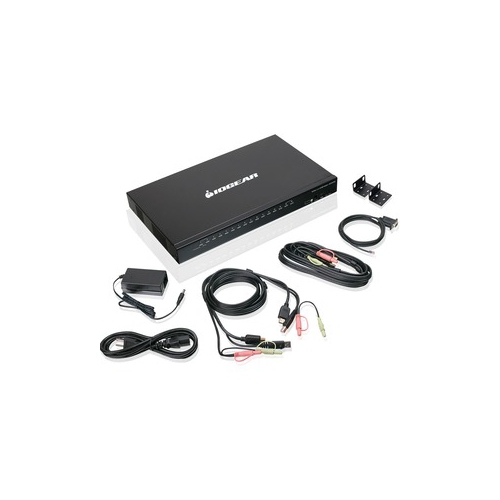 IOGEAR 16-Port USB HDMI KVM Switch with Audio