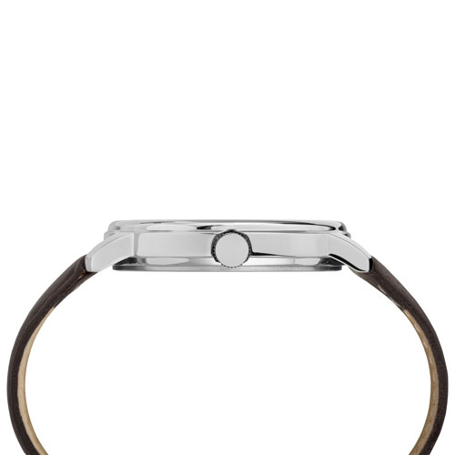 Montre décontractée de 43 mm pour hommes de Timex - Brun/Bleu/Argenté