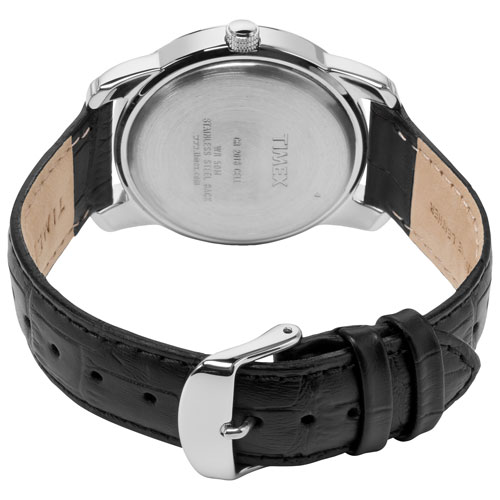 Timex 39mm Men's Casual Watch - Black/Silver