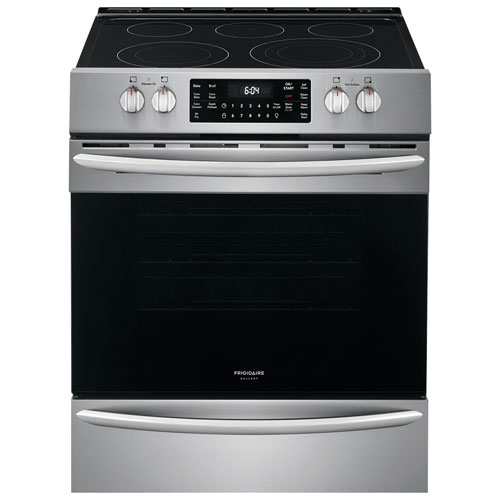 Frigidaire Gallery 30" 5.4 Cu. Ft. True Convection Electric Air Fry Range - Stainless