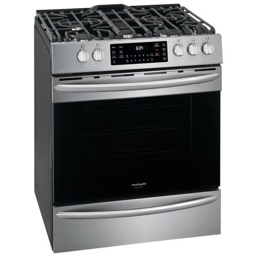 Frigidaire Gallery 30" 5.6 Cu. Ft. True Convection 5-Burner Gas Air Fry Range - Stainless