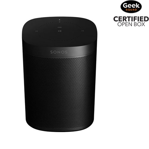 Sonos One - Smart Speaker w/ Amazon Alexa and Google Assistant Built-In - Black - Open Box