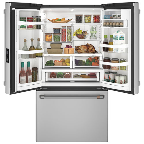 Café 36" 23.1 Cu. Ft. Counter-Depth French Door Refrigerator - Stainless Steel