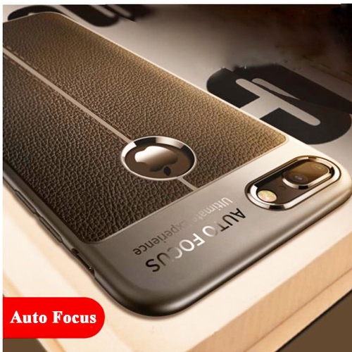 Auto Focus Coque Etui DE Protection Anti-Choc Anti-Rayure en Silicone Souple Haute Qualite pour iPhone 6 Plus / 6s Plus(Noir)
