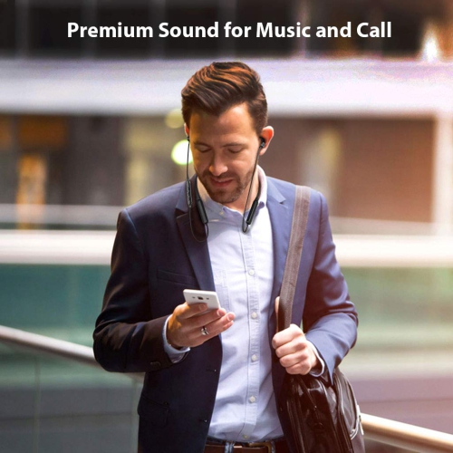 20Hrs Bluetooth Neckband Headphones, No Delay, Magnetic Wireless Earphones with Mic, Light & Comfortable,