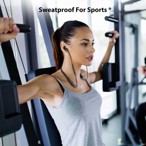 20Hrs Bluetooth Neckband Headphones, No Delay, Magnetic Wireless Earphones with Mic, Light & Comfortable,