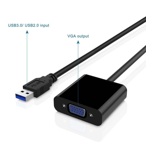 axGear USB 3.0 to VGA Converter External Video Adapter Multi-Display Graphic Card