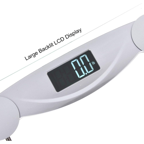Smart Digital Body Weight Bathroom Scale with Step-On Technology, LCD Backlit Display, 400 lbs Capacity and Accurate Weight Measurements, Silver