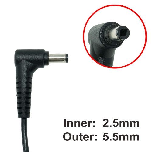 Image 2 of 3.. Dr. Battery - Notebook Adapter for Toshiba Satellite 1000 / A665-S5170 / ADP-65WH BB / EXA0703YH - Free Shipping