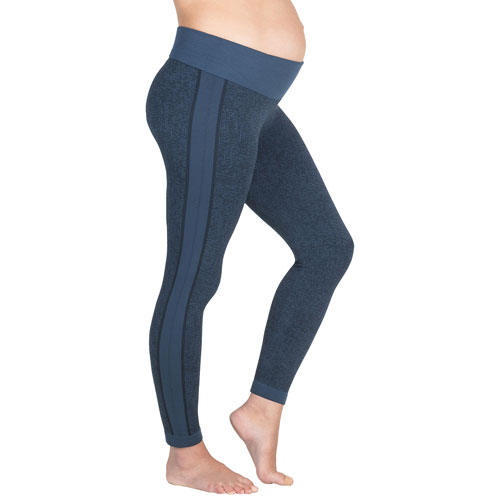 Modern Eternity Ella Active Maternity Pants - Small - Navy Jacquard