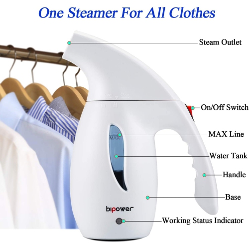 Steamer for Clothes, Powerful Handheld Clothes Steamer, Wrinkle Remover, Newest Design, 60 Seconds Heat-Up Garment Steamer for Home and Travel,