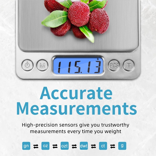 Digital Mini Pocket Size Kitchen Series Scale 500g Multi-Functional High Precision for Cooking Baking Jewelry Weighing Coffee Beans Postal