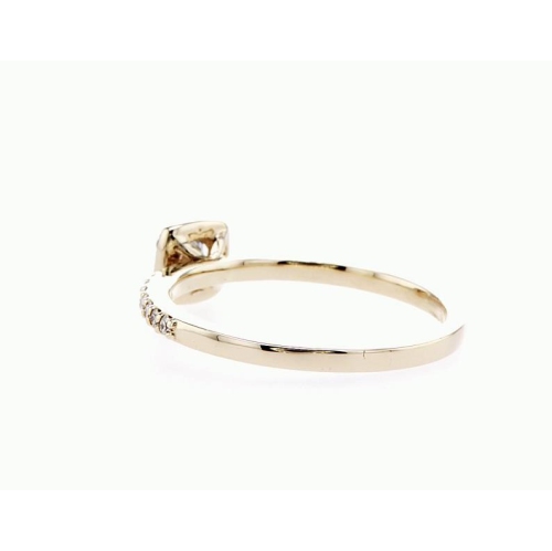 14K Bridal Engagement Halo Diamond Ring- Size 6