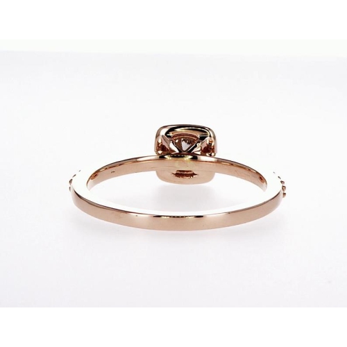 14K Bridal Engagement Halo Diamond Ring- Size 6