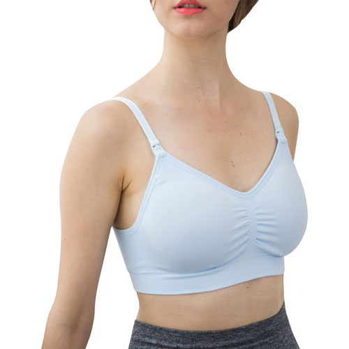 Modern Eternity Jade Seamless Nursing Bra - X-Large - Baby Blue