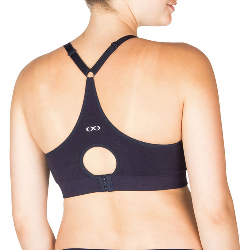 Modern Eternity Bella Yoga Seamless Nursing Bra - Large - Navy