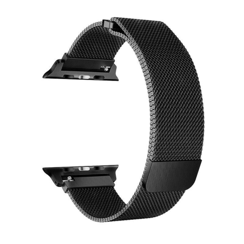 Bracelet noir à fermoir magnétique Milan de PANDACO pour Apple Watch 38&nbsp;mm/40&nbsp;mm/41&nbsp;mm/42&nbsp;mm