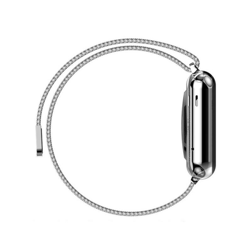 Bracelet noir à fermoir magnétique Milan de PANDACO pour Apple Watch 38&nbsp;mm/40&nbsp;mm/41&nbsp;mm/42&nbsp;mm