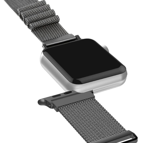 Bracelet gris à fermoir magnétique Milan de PANDACO pour Apple Watch 38&nbsp;mm/40&nbsp;mm/41&nbsp;mm/42&nbsp;mm