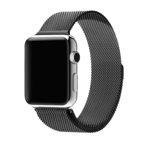 Bracelet gris à fermoir magnétique Milan de PANDACO pour Apple Watch 42&nbsp;mm/44&nbsp;mm/45&nbsp;mm/46&nbsp;mm/49&nbsp;mm