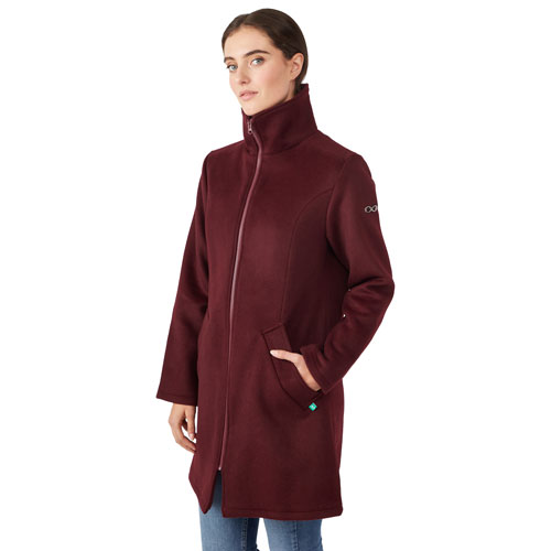 Manteau de maternité en laine Khloe de Modern Eternity - Très grand - Bourgogne
