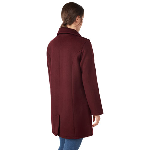 Manteau de maternité en laine Khloe de Modern Eternity - Très grand - Bourgogne