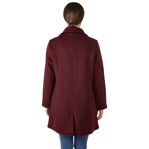 Manteau de maternité en laine Khloe de Modern Eternity - Très grand - Bourgogne