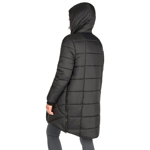 Modern Eternity Harper Quilted Polyester Maternity Puffer Coat - Small - Black