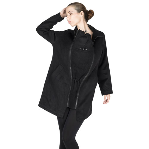 Manteau de maternité en laine Khloe de Modern Eternity - Très petit - Noir