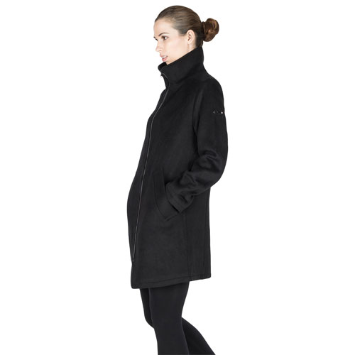 Modern Eternity Khloe Maternity Wool Coat - Small - Black
