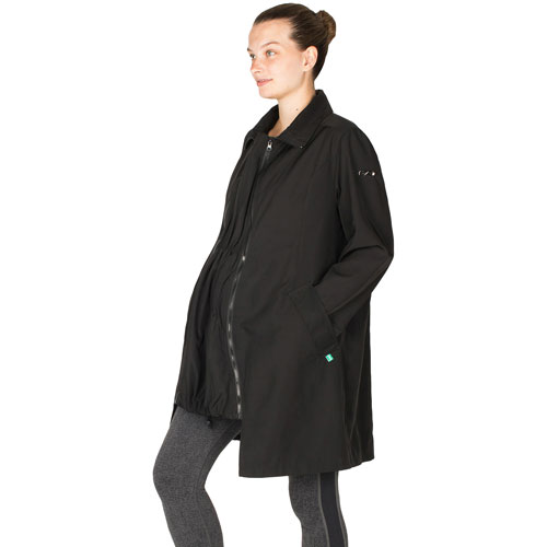 Modern Eternity Avelynne Maternity Trench Coat - Small - Black