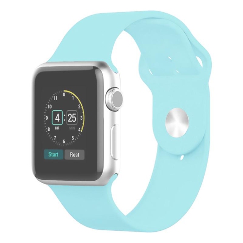 PANDACO  Powder Silicone Watch Strap for Apple Watch 38MM / 40MM / 41MM / 42MM (10Th/11Th Gen) In Blue