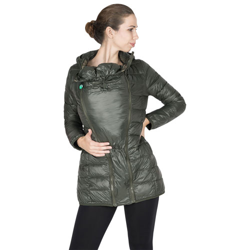 Modern Eternity Ashley Down Filled Maternity Jacket - X-Large - Khaki Green