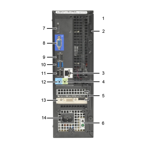 Refurbished - Dell OptiPlex 3020 - Intel i5-4590 - 3.30GHz - 8GB RAM - 128GB SSD + 500GB HD -WIN 10 PRO - Certified Refurbished