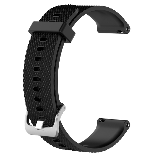 StrapsCo Bracelet de Montre en Caoutchouc de Silicone Compatible avec Suunto 3 Fitness - Médium-Long - Noir