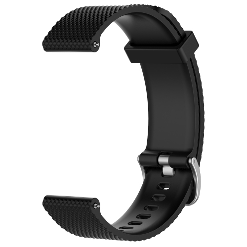 StrapsCo Bracelet de Montre en Caoutchouc de Silicone Compatible avec Suunto 3 Fitness - Médium-Long - Noir