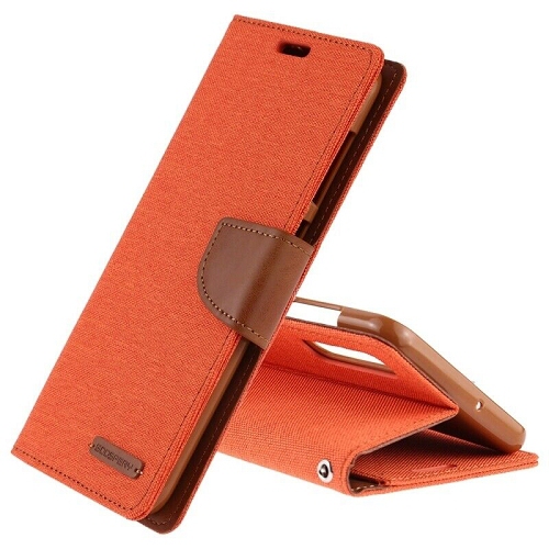 GOOSPERY  Samsung A50 Goosepry Canvas Diary Case In Orange