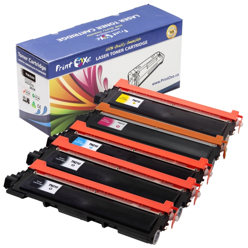 PRINTOXE® TN210 Set + Black of 5 Compatible Toners Cartridges TN 210 for Brother MFC 9010CN 9125CN 9120CN 9320CW 9325CW and HL 3070CW 3045CN 9128CN
