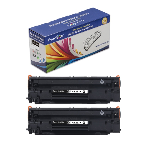 PRINTOXE  Cf283X 2 Toner Cartridges Compatible With HP - High Yield 83X / 83A for Laserjet Pro Mfp M127Fn M127Fw M202Dw M225Dn M225Dw M225Rdn Printers