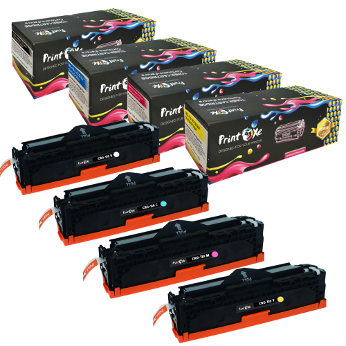 CRG 118 Canon Compatible Set of 4 Cartridges Best Toner For MF8580Cdw MF8380Cdw MF8350Cdn MF722Cdw MF726Cdw MF727Cdw MF729Cdw LBP7200C LBP7200Cd