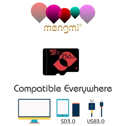 256GB Micro SD Card microSDXC TF Card U1 Class 10 Extreme Memory Card with SD Adapter