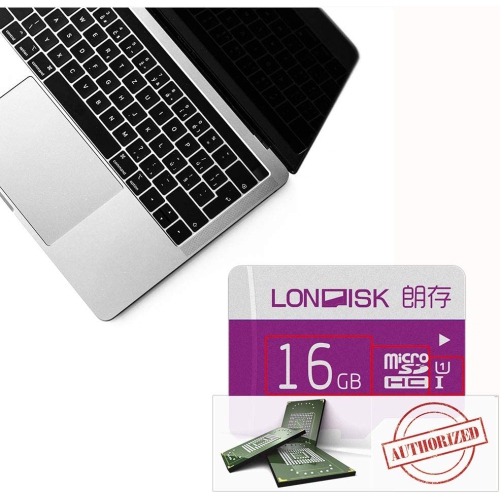 16GB microSD Card 2 Pack microSDHC Memory Card Class 10 U1 for Smartwatch/Camera