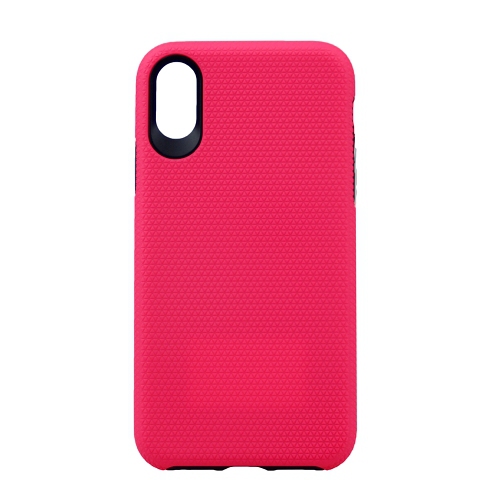 Triangle Designed Dual Layer Hybrid Case For Iphone XS Max, Pink