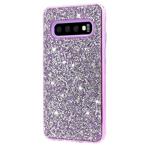 Galaxy S10e Shinny Dual Layer Hybrid Case, Purple